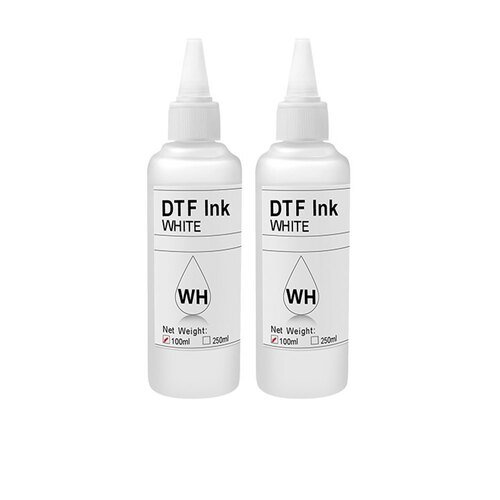 DTF White Ink 100ML – INKBANK Premium Pigment Ink for Converted Printers DTF White Ink 100ML (2 Bottles)