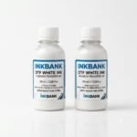 INKBANK white pigment ink 100 ml bottles for DTF printing workflow