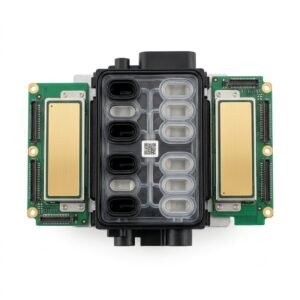 DTF XP600 Printhead – Original Epson Print Head for DTF Printers | ProlificGeeks / DTFShop.in - Dual Epson i3200 printheads with a black 6-channel damper manifold for DTF and large format printers.