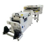 Audley 12 inch DTF printer with xp600 printheads and automatic powder shaker