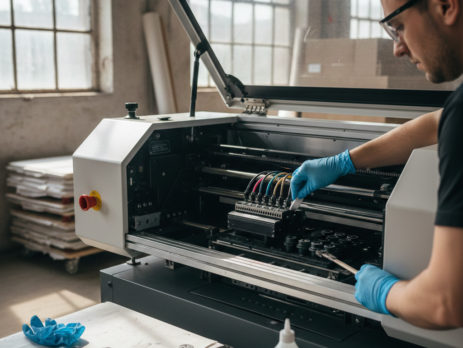 DTG Printing machine daily maintenance cleaning