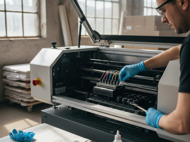 DTG Printing machine daily maintenance cleaning