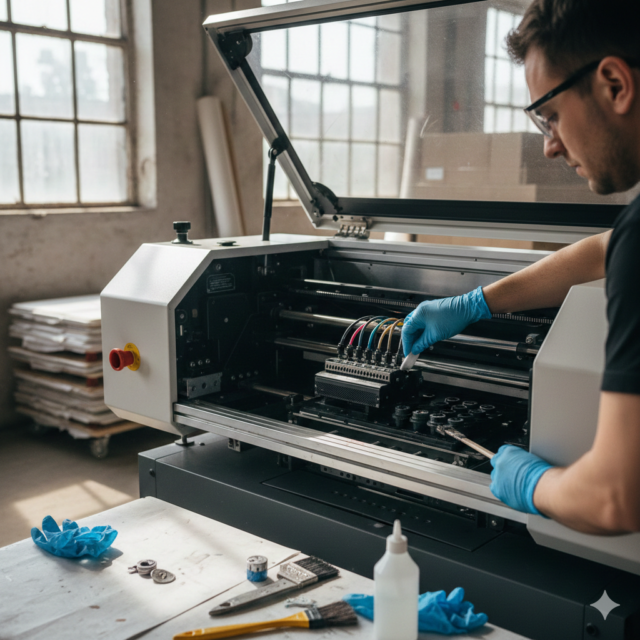DTG Printing machine daily maintenance cleaning