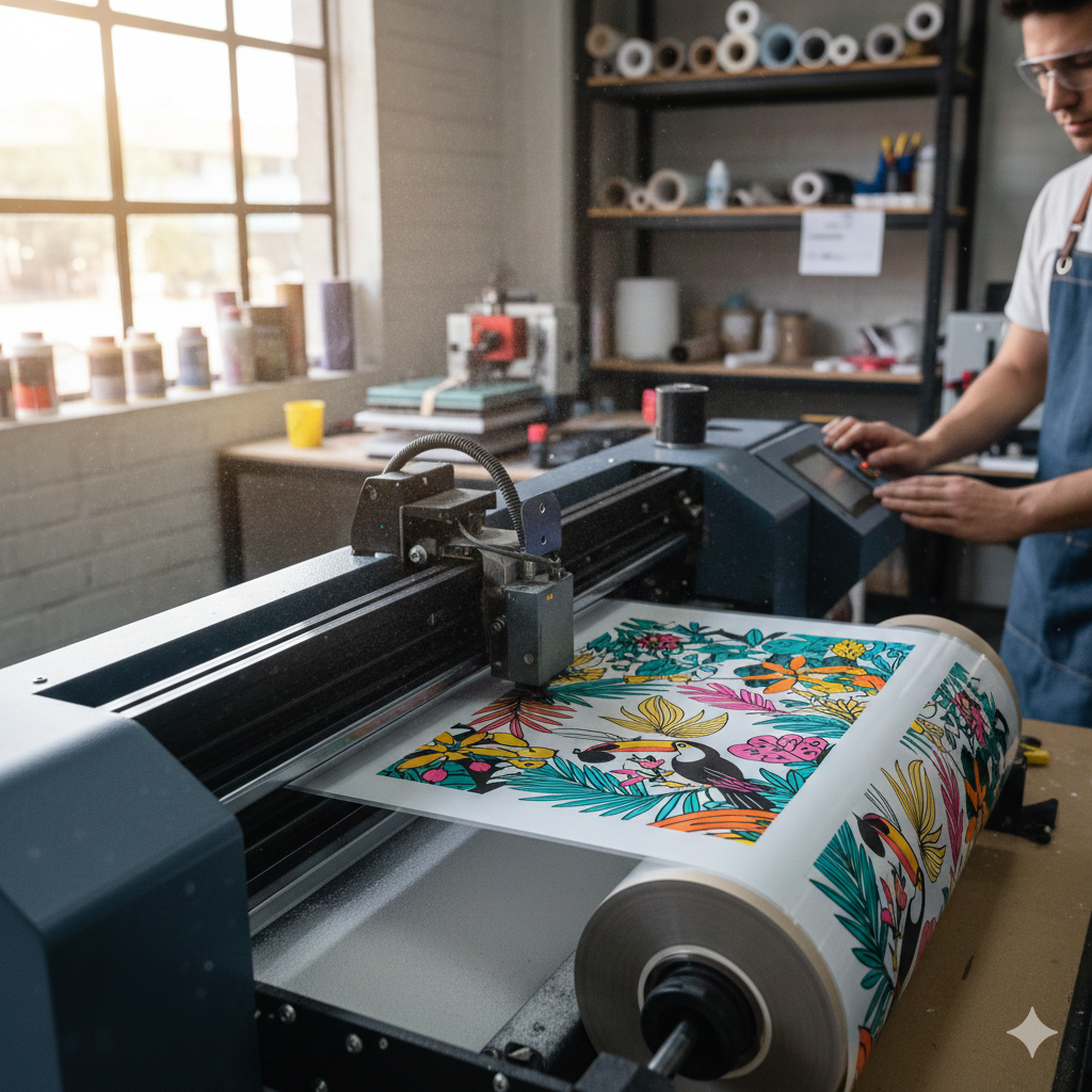 DTF Printing process step by step on PET film