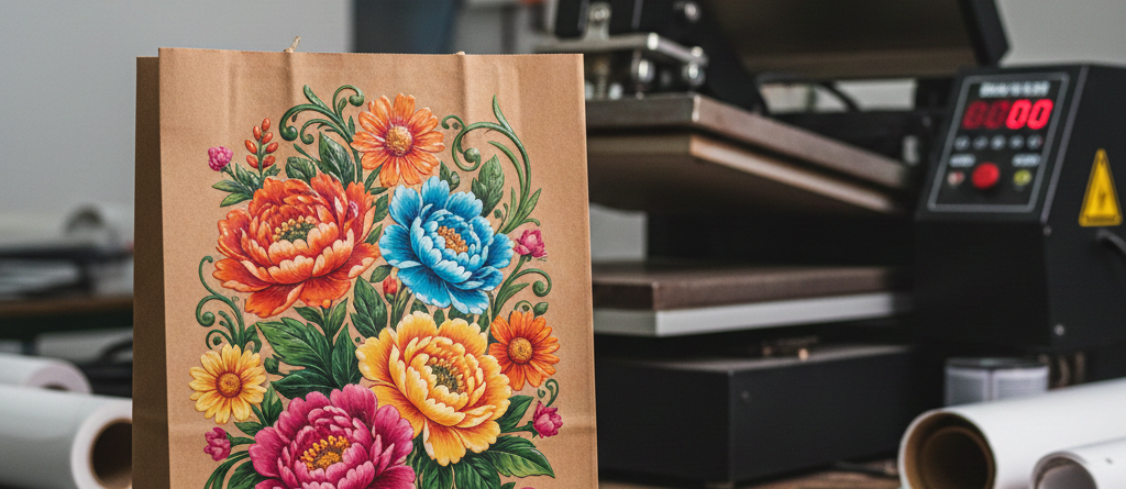 DTF Printing on paper gift bags