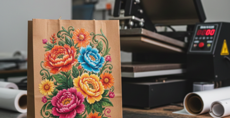 DTF Printing on paper gift bags