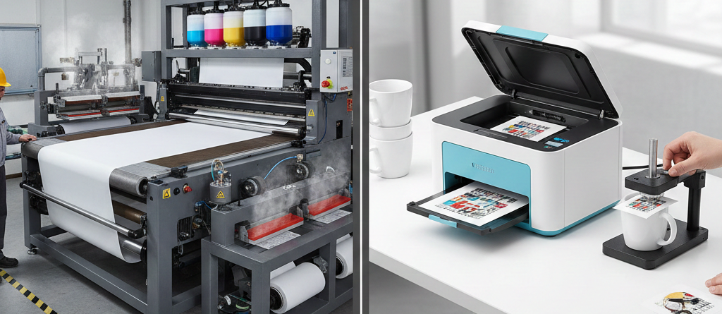 Sublimation printing comparison industrial vs budget