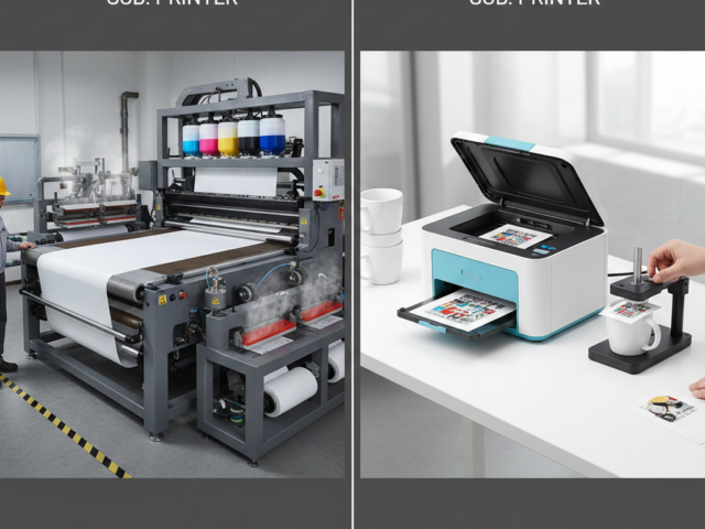 Sublimation printing comparison industrial vs budget