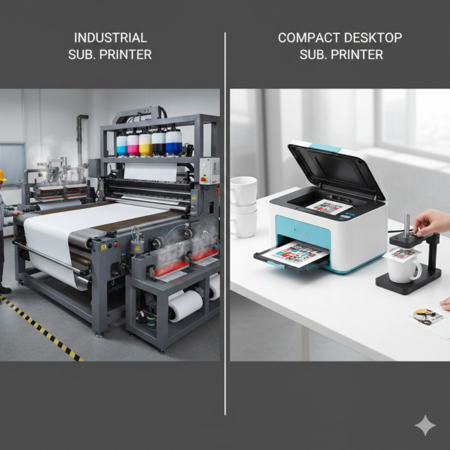 Sublimation printing comparison industrial vs budget