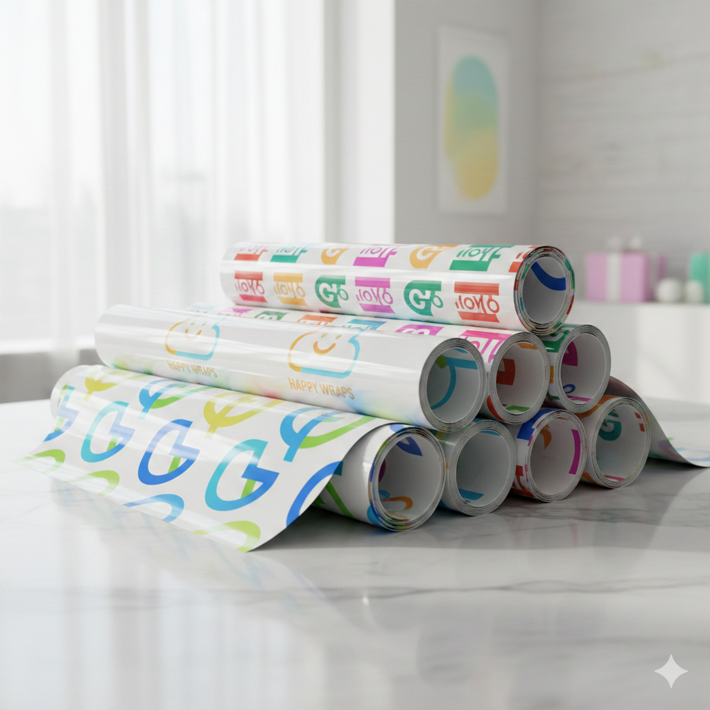 DTF Printing on glossy gift wrapping paper