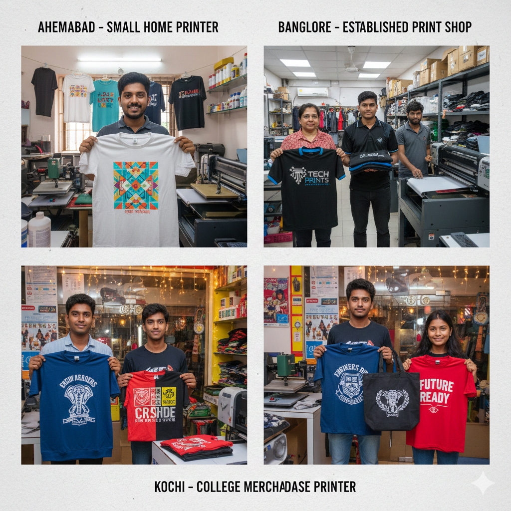 Successful Indian printers using UVDTF Transfer Printing for T-shirt production