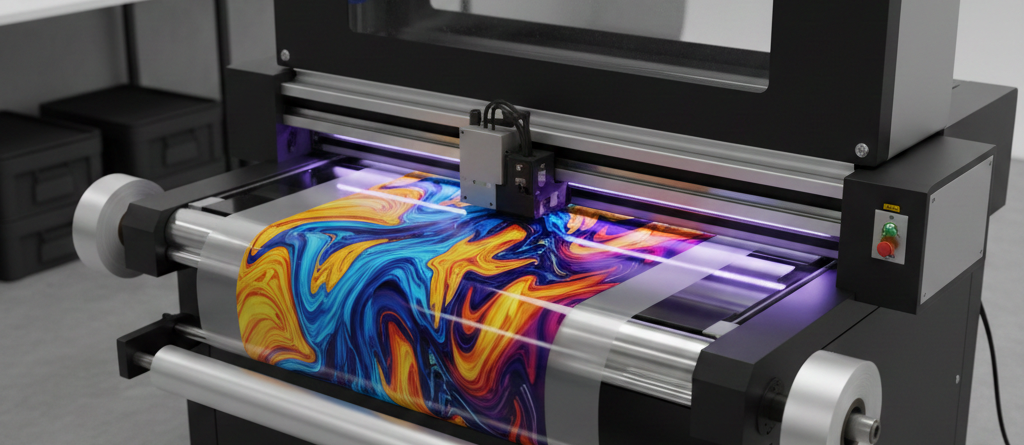 UVDTF Printing process on transfer film