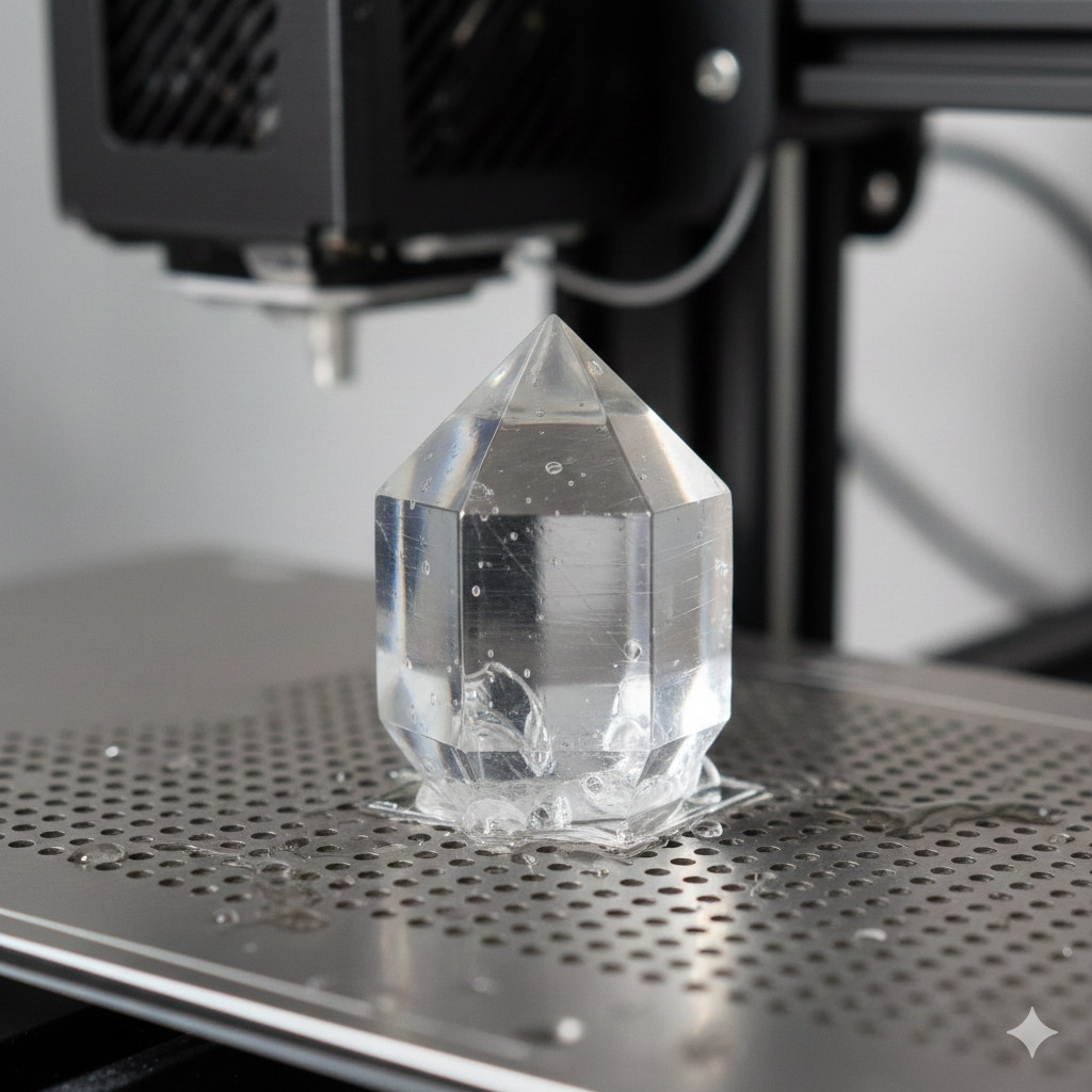 Crystal model created using UV 3D Printing software