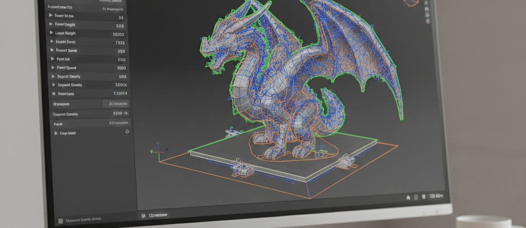 UV 3D Printing software slicer interface