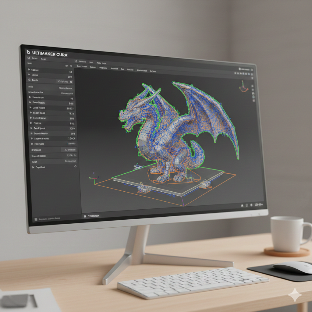 UV 3D Printing software slicer interface