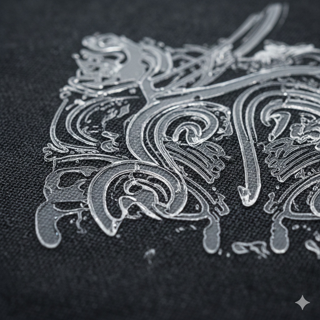 UV 3D Printing Proven: Why Indian Printers Prefer Crystal UV 3D Printing for T-Shirts - UV 3D Printing raised logo on fabric