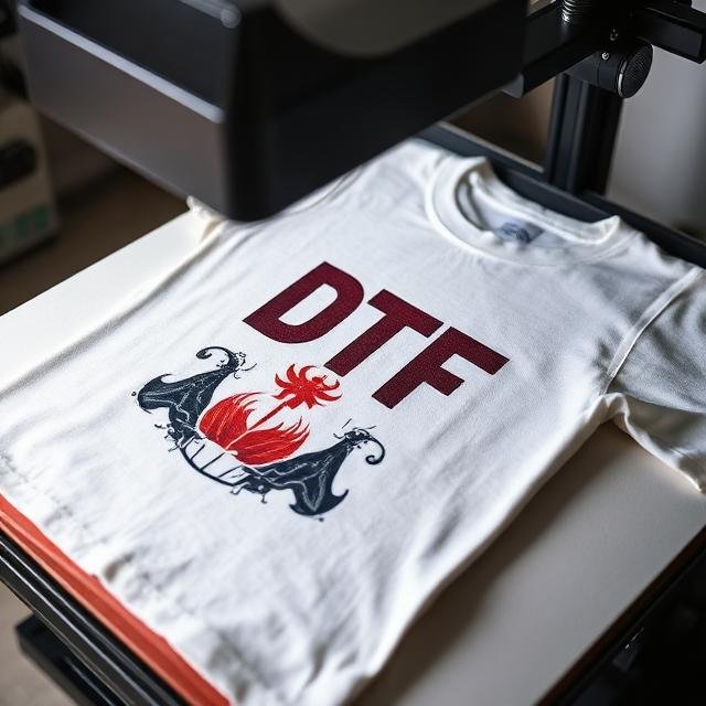 DTF Ink heat press application