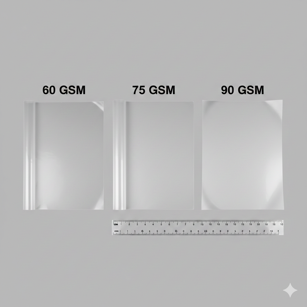 DTF PET Film Guide 2026: Which GSM Is Best for T-Shirts? - DTF PET Film GSM thickness comparison