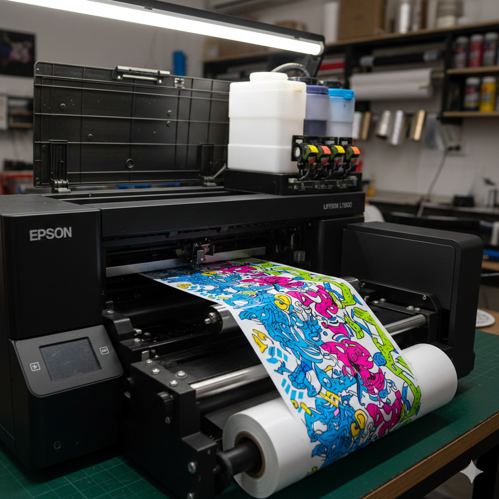 Epson L1800 DTF printing process