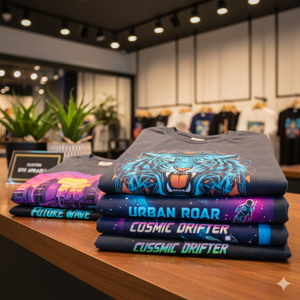 DTF Printers printed t-shirts