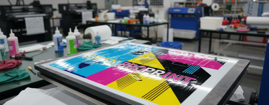 DTF Ink printing process on garment