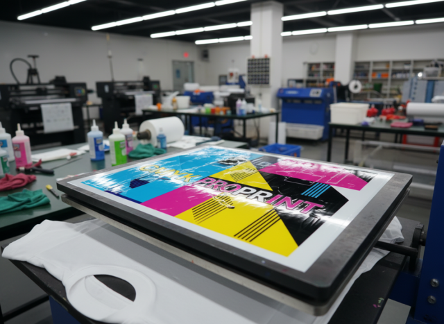 DTF Ink printing process on garment