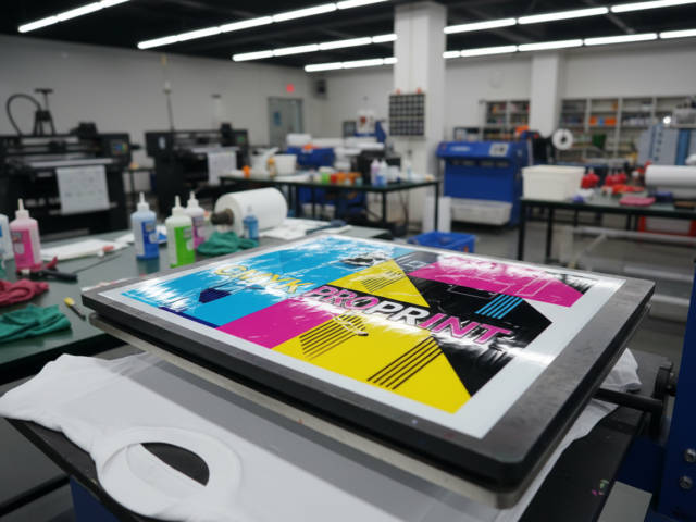 DTF Ink printing process on garment