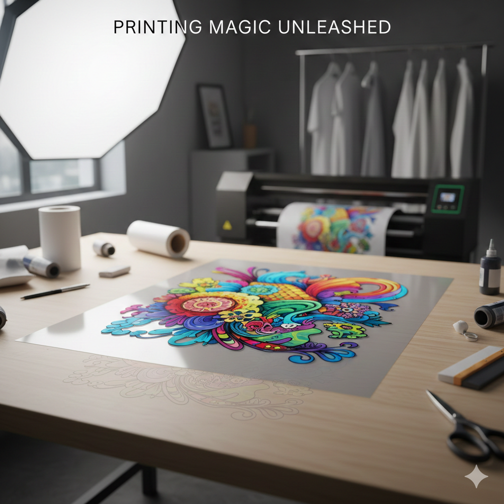 PET Film Ultimate Guide: 7 Powerful Facts About PET Film in DTF Printing - PET Film used in DTF printing process