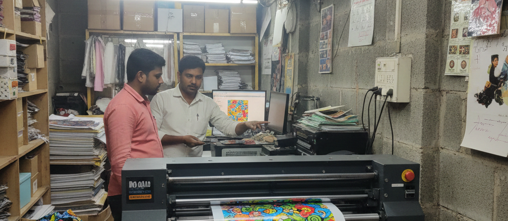 DTF Printers printing design on film