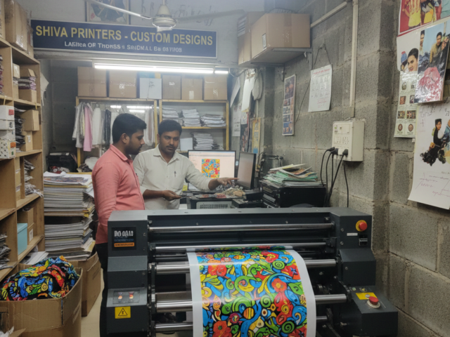 DTF Printers printing design on film