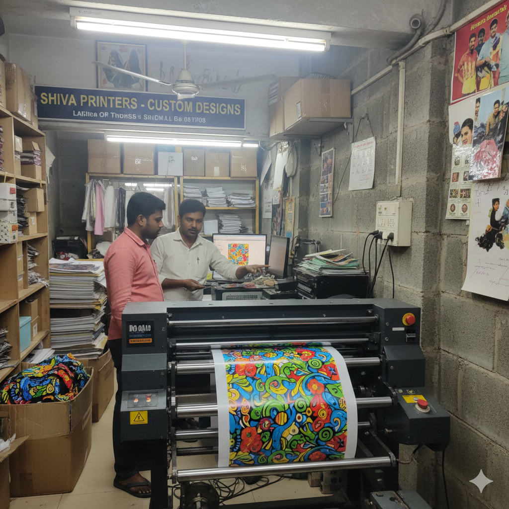 DTF Printers printing design on film