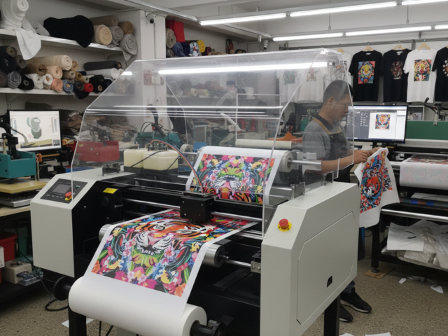 DTF Ink printing process on PET film
