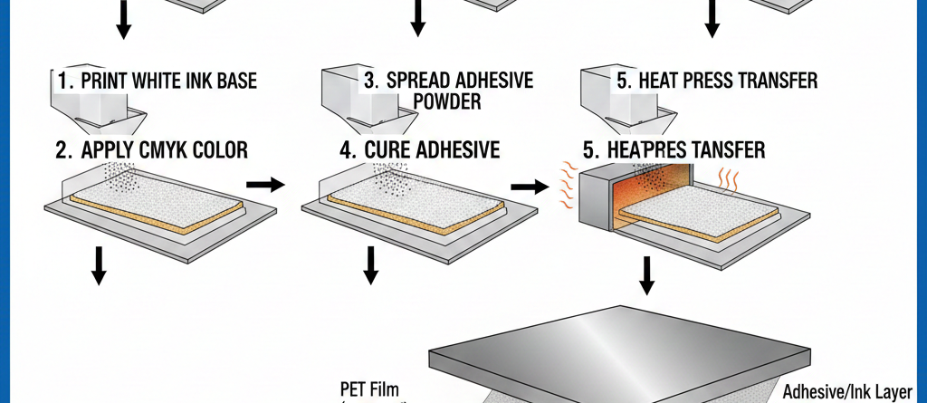 CMYK inks used in DTF Printing
