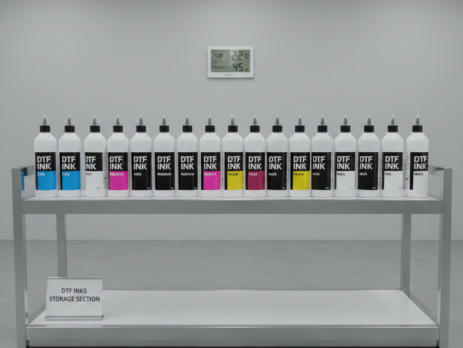 Proper storage of DTF inks in sealed bottles