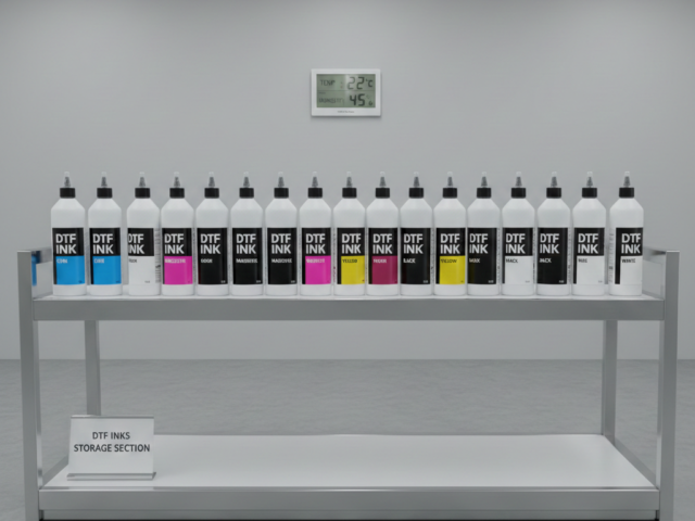 Proper storage of DTF inks in sealed bottles