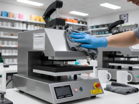 Sublimation machine daily maintenance cleaning process