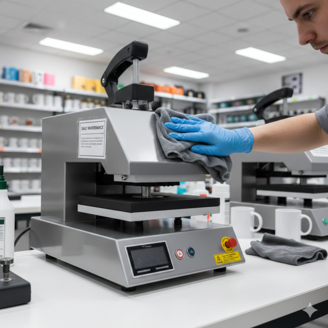 Sublimation machine daily maintenance cleaning process