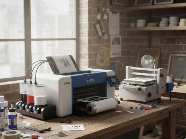 Epson L1800 DTF Printing setup for beginners