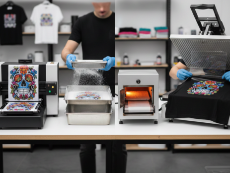 Vinyl Printing comparison with DTF printing process