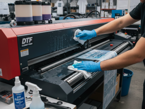 DTF Cleaning liquid used on DTF printer