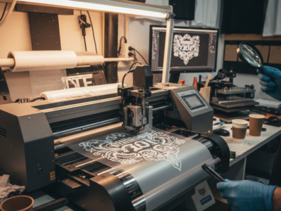 White DTF Ink smooth printing process