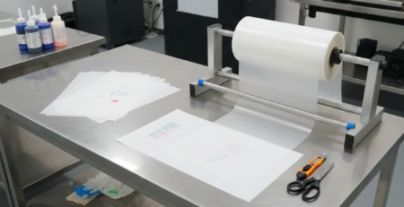 DTF PET Film comparison A4 sheet and roll film