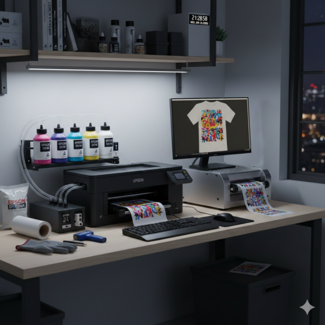 Epson L1800 DTF printer setup