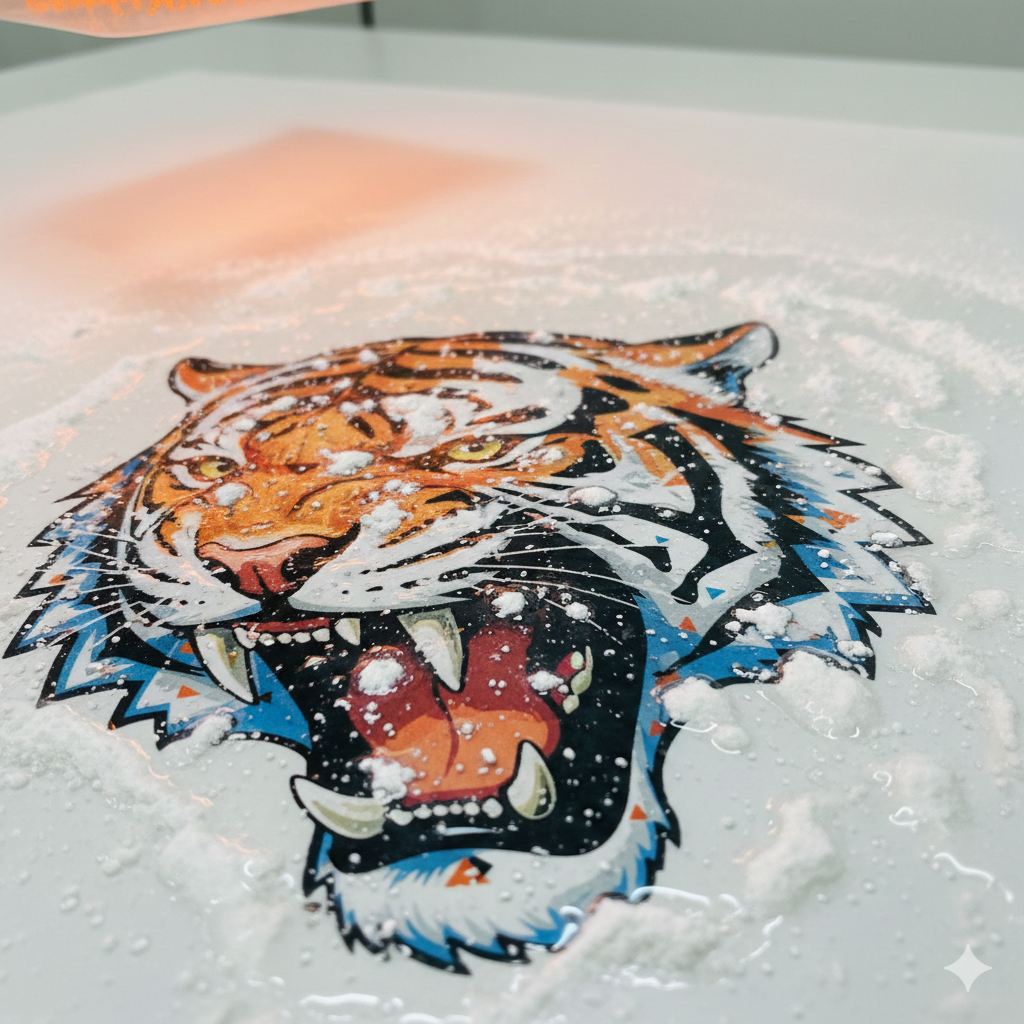 DTF Prints adhesive powder melting during curing