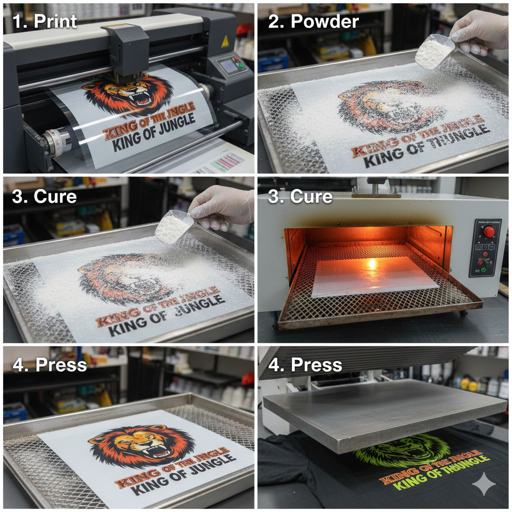 DTF Printing process using Epson L1800

