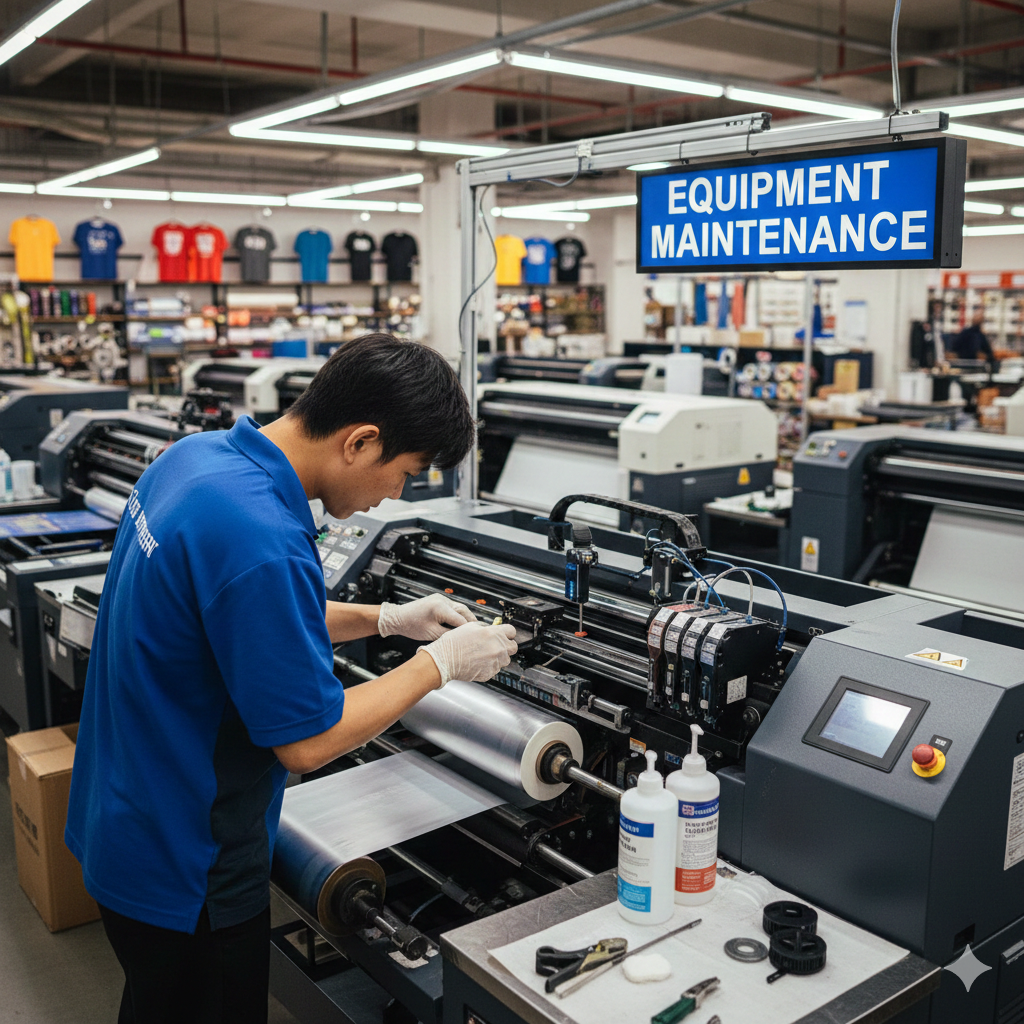 DTF Printing printer maintenance process