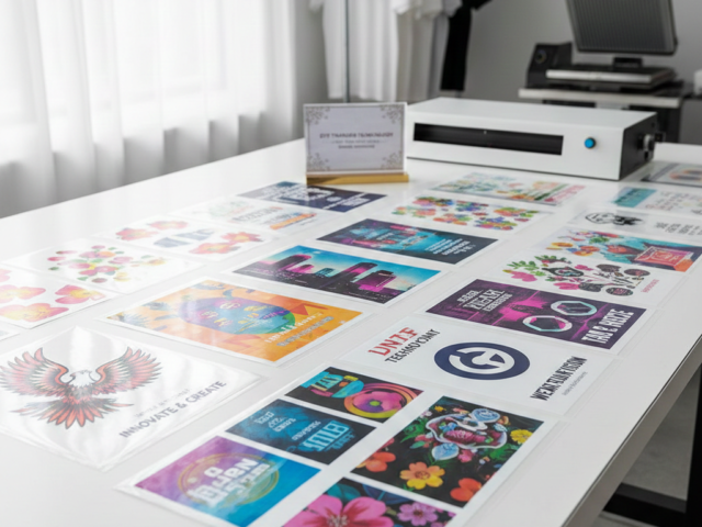 DTF Transfers sample sheet for wholesale buyers