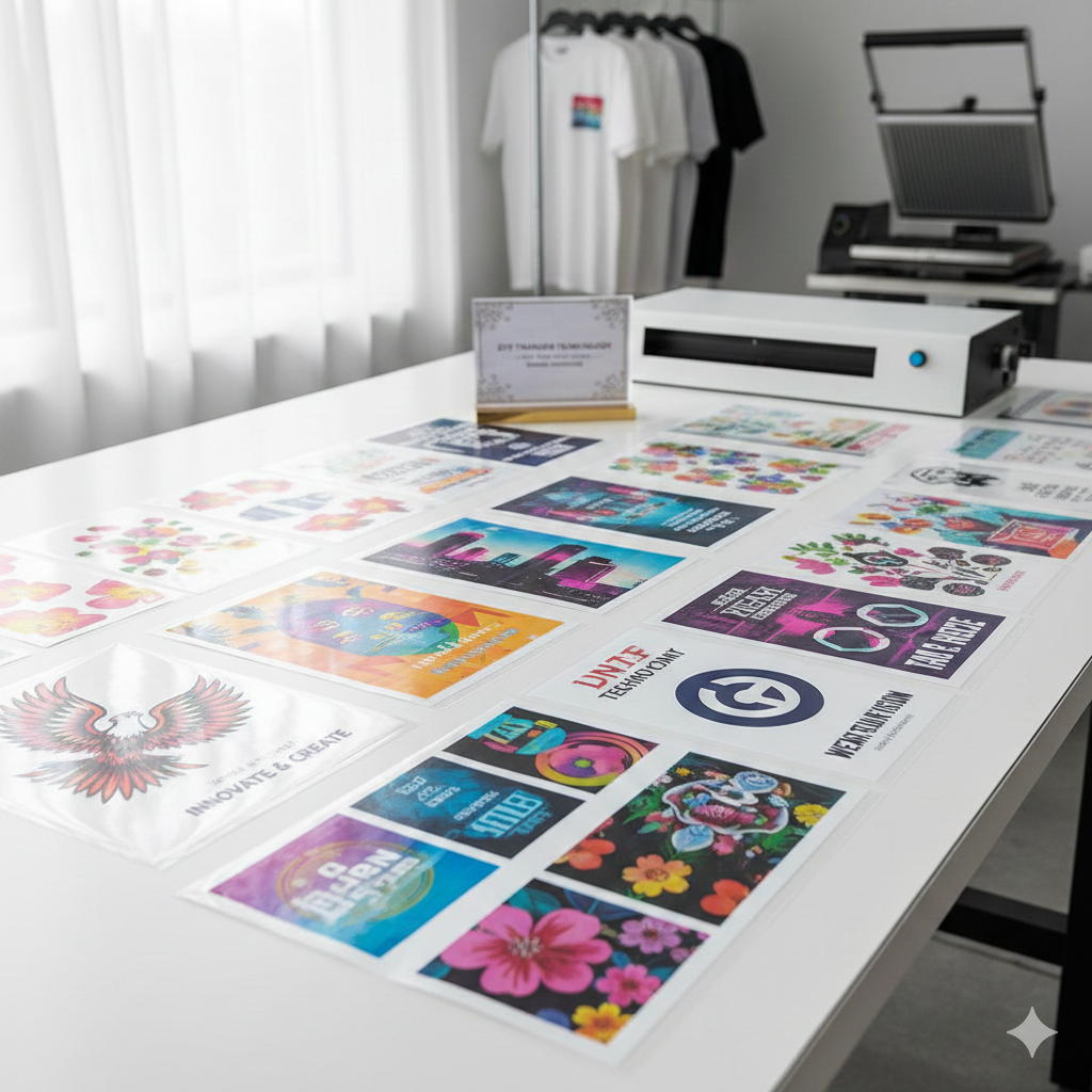 DTF Transfers sample sheet for wholesale buyers