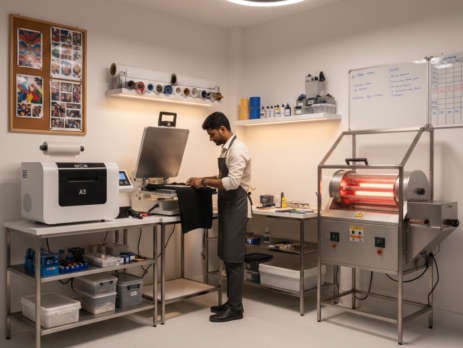 DTF Printing machine setup in small business