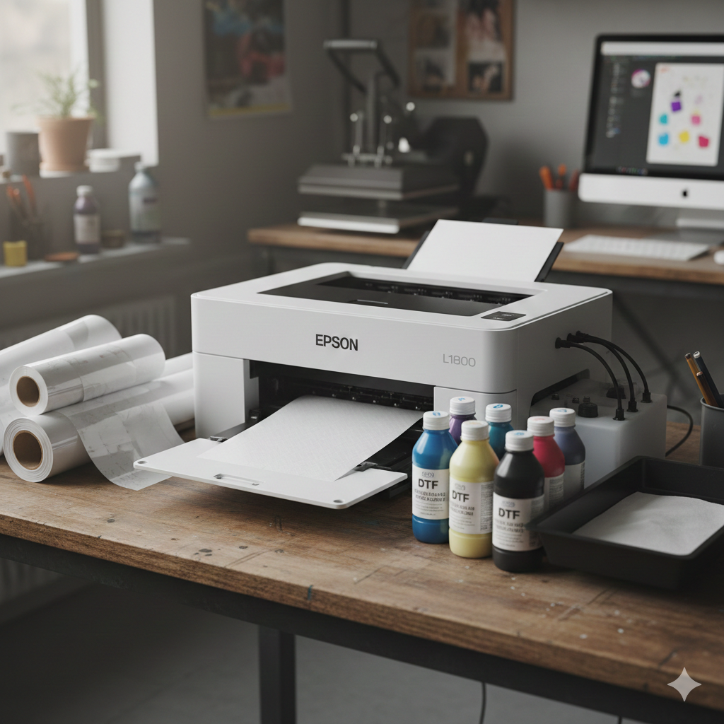 Epson L1800 DTF printing setup